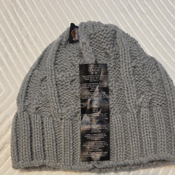 Harley-Davidson Charcoal Cable Knit Hat - Picture 4 of 4